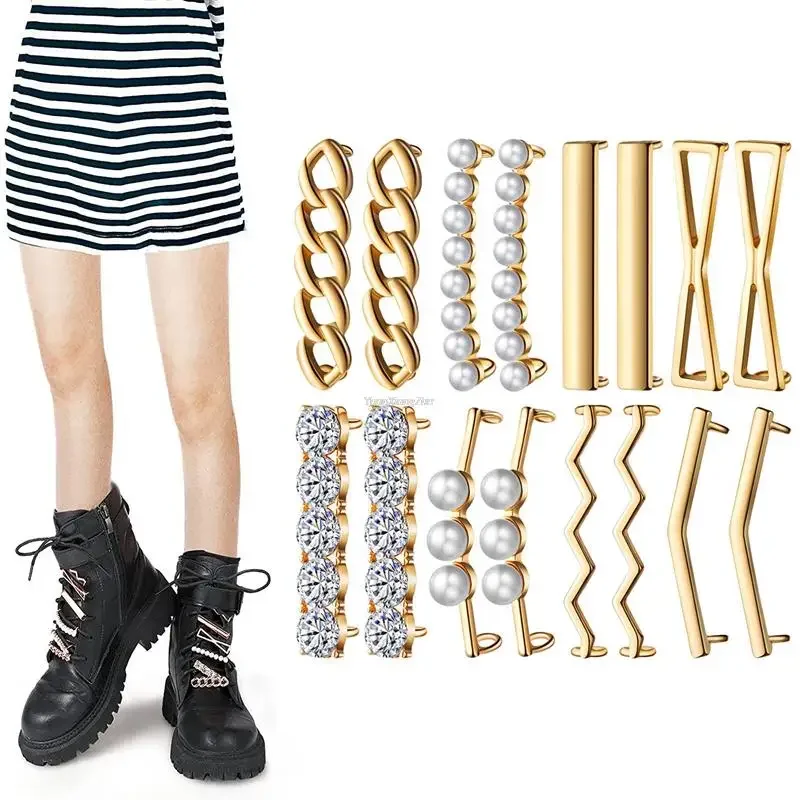 Women's Girl Shiny Rhinestones Shoelace Buckle Fashion Sneakers DIY Shoe Accessories Metal Shoelaces Clips Decoration
Women's Girl Shiny Rhinestones Shoelace Buckle Fashion Sneakers DIY Shoe Accessories Metal Shoelaces Clips Decoration