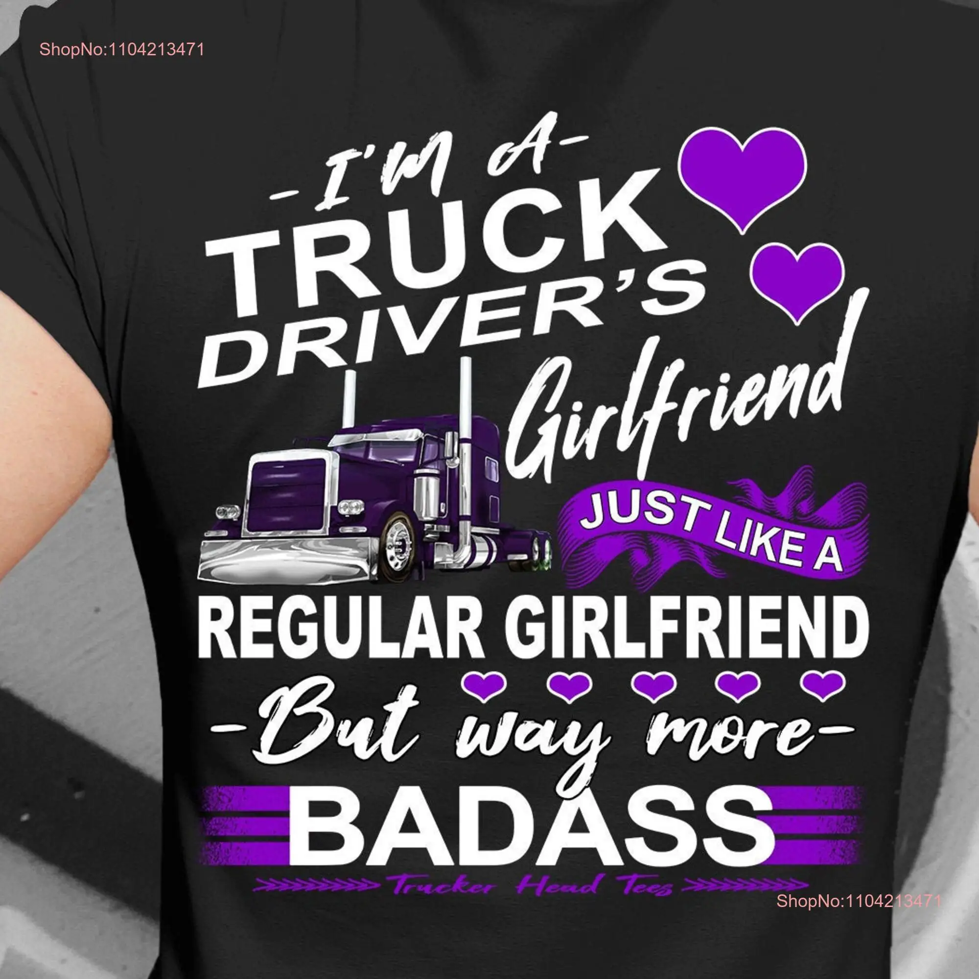 Рубашка дальнобойщика женская Truckers Girlfriend for Proud t Truck driver с длинными или короткими рукавами
Рубашка дальнобойщика женская Truckers Girlfriend for Proud t Truck driver с длинными или короткими рукавами