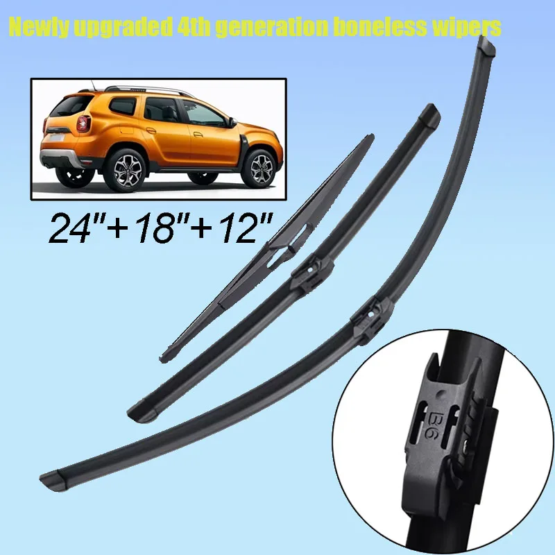 Misima Windshield Windscreen Wiper Blades Kit For Dacia Renault Duster MK2 2017 2018 2019 2020 Front Rear Window Wiper Set
Misima Windshield Windscreen Wiper Blades Kit For Dacia Renault Duster MK2 2017 2018 2019 2020 Front Rear Window Wiper Set