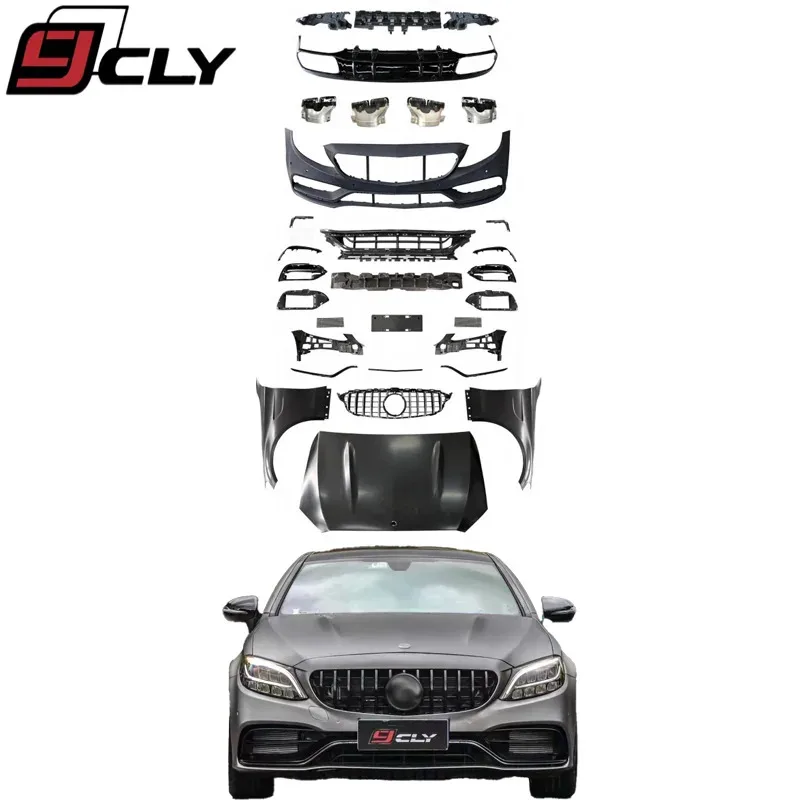Flash Sale!Auto Parts Car Bumper Body Kit for C-Class W205 Refitted C63 Front Rear Bumper Engine Hood Fenders
Flash Sale!Auto Parts Car Bumper Body Kit for C-Class W205 Refitted C63 Front Rear Bumper Engine Hood Fenders