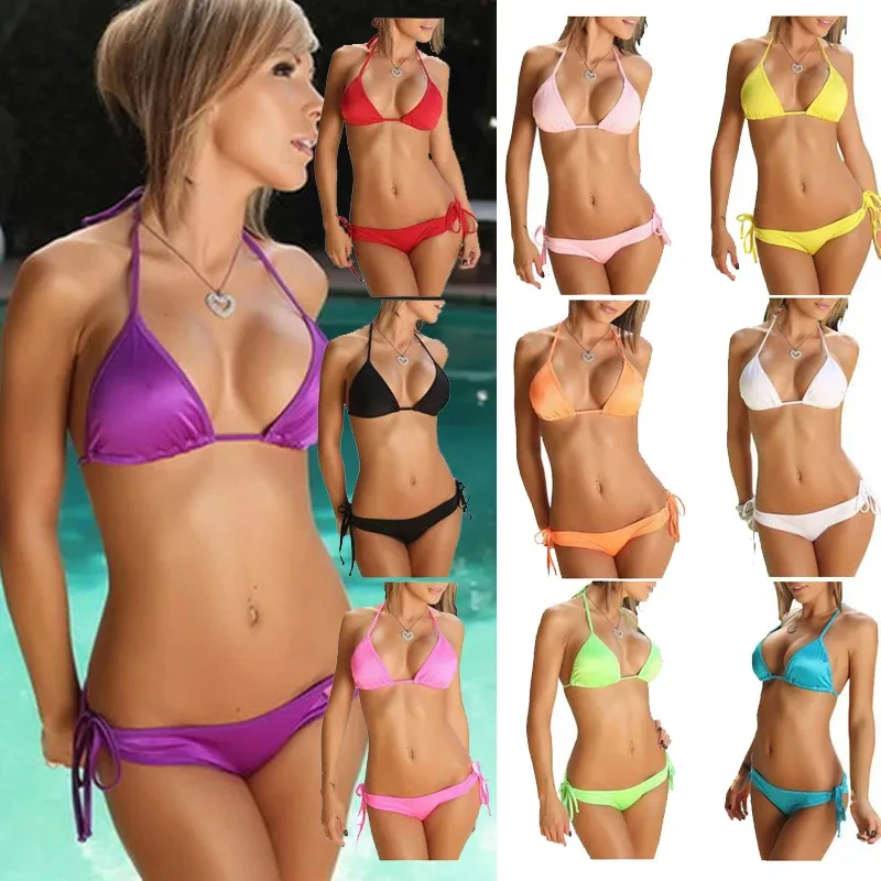 Sexy Bikini Plain Woman Summer Swimsuit Swimwear Feminine Bikinis Sets 2 Pieces Swimming Beachwear for Bathing Suit
Sexy Bikini Plain Woman Summer Swimsuit Swimwear Feminine Bikinis Sets 2 Pieces Swimming Beachwear for Bathing Suit