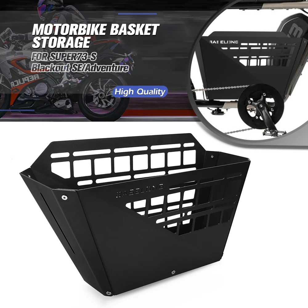FOR SUPER73-S Adventure Series Indian Basket Center Panel Alloy Aluminum Luggage Cargo Storage Basket Electric Bike Accessories
FOR SUPER73-S Adventure Series Indian Basket Center Panel Alloy Aluminum Luggage Cargo Storage Basket Electric Bike Accessories