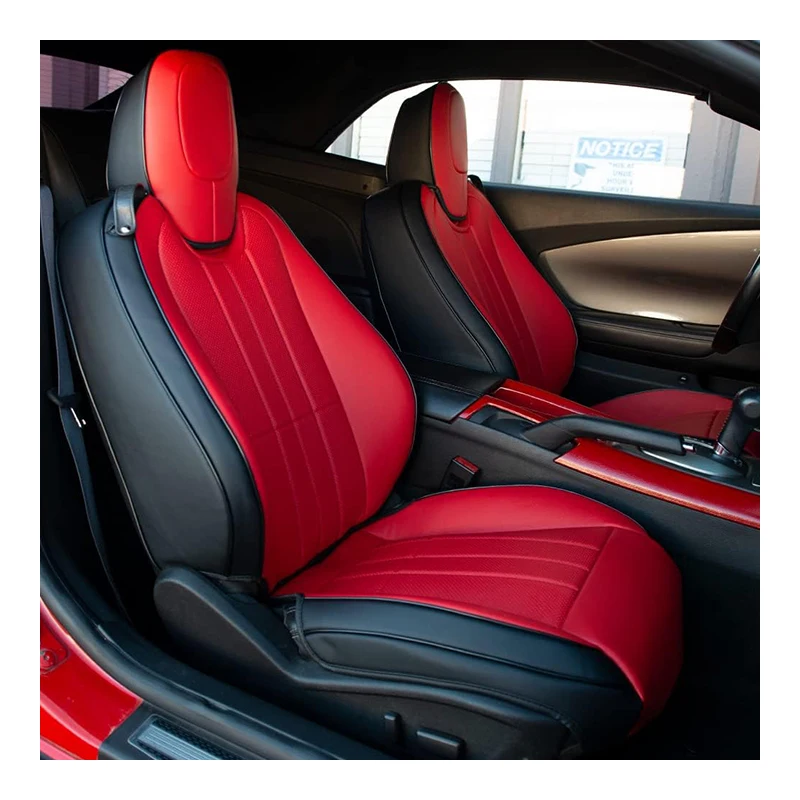 Полный комплект аксессуаров, изготовленных на заказ для кожаных чехлов на сиденья автомобиля Camaro 5-го поколения 2010-2015 годов выпуска.
Полный комплект аксессуаров, изготовленных на заказ для кожаных чехлов на сиденья автомобиля Camaro 5-го поколения 2010-2015 годов выпуска.