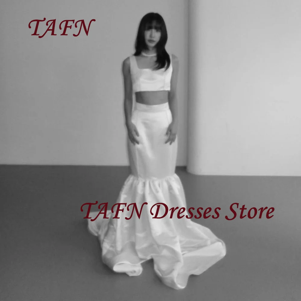 TAFN Modern Square Collar Mermaid Wedding Dress Korea Photo Shoot Floor-Length Bridal Gown two Sets Corset Zipper Customized
TAFN Modern Square Collar Mermaid Wedding Dress Korea Photo Shoot Floor-Length Bridal Gown two Sets Corset Zipper Customized