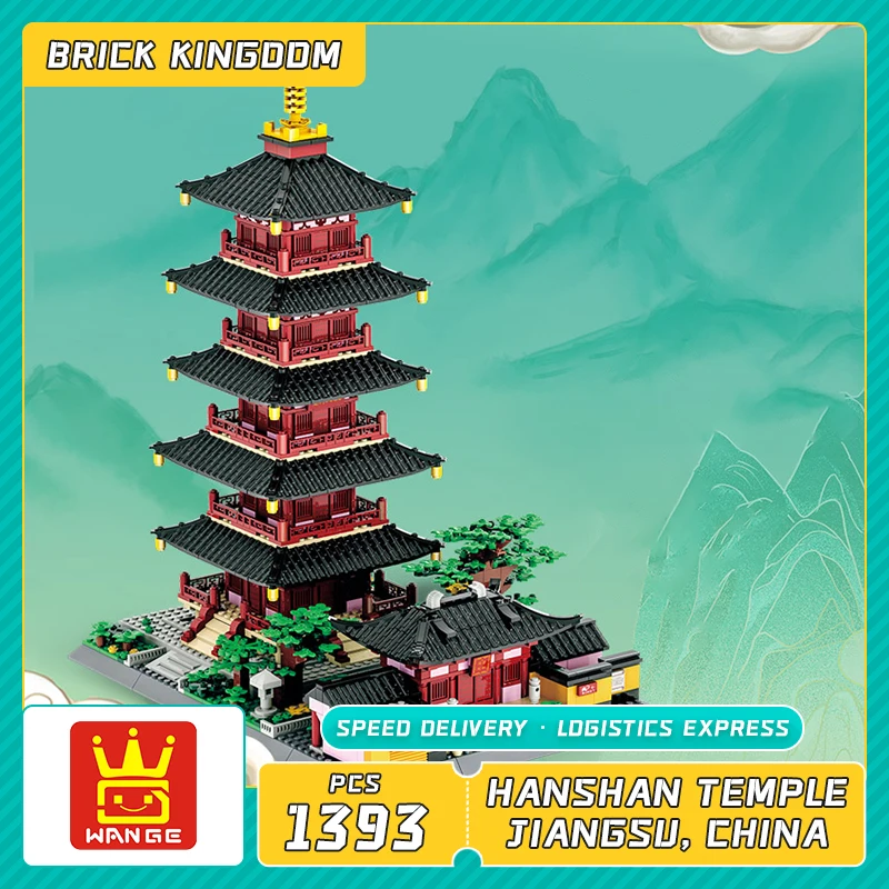 6235 City Compatible Architecture Hanshan Temple Building Blocks Tower Bricks Set DIY Children Models Toys Gifts Adult Technical
6235 City Compatible Architecture Hanshan Temple Building Blocks Tower Bricks Set DIY Children Models Toys Gifts Adult Technical