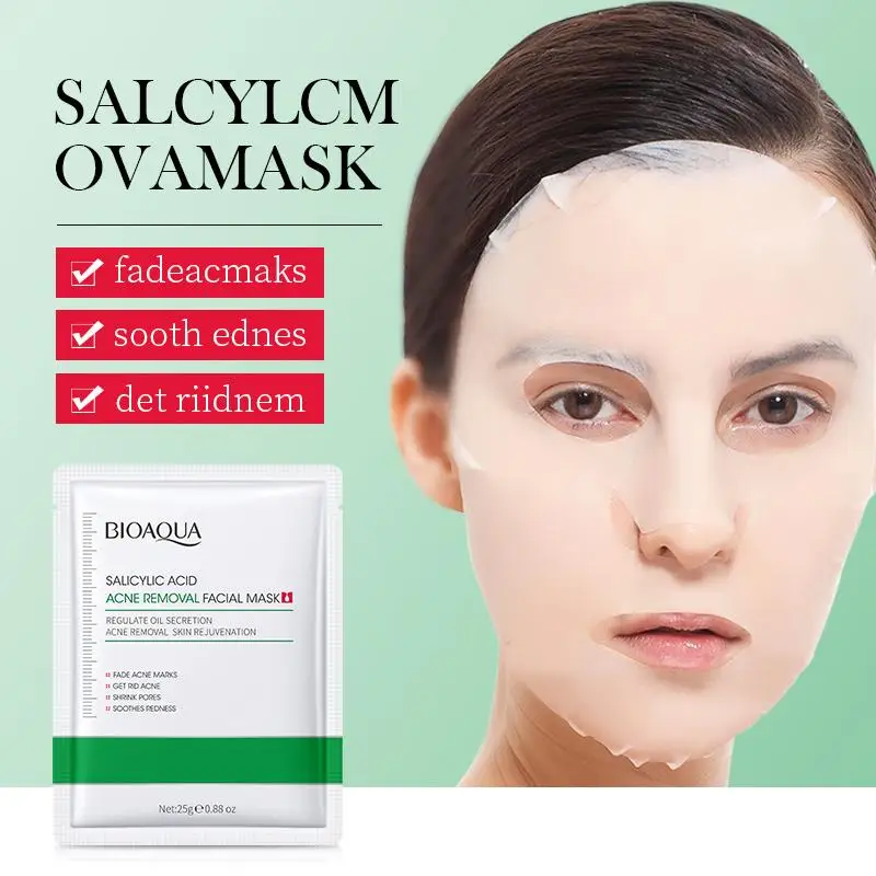 BIOAOUA 3/5/10PCS Salicylic Acid Anti-Acne Mask Anti-Acne Facial Mask Whitening Firming Soothing Anti-aging Face Mask
BIOAOUA 3/5/10PCS Salicylic Acid Anti-Acne Mask Anti-Acne Facial Mask Whitening Firming Soothing Anti-aging Face Mask