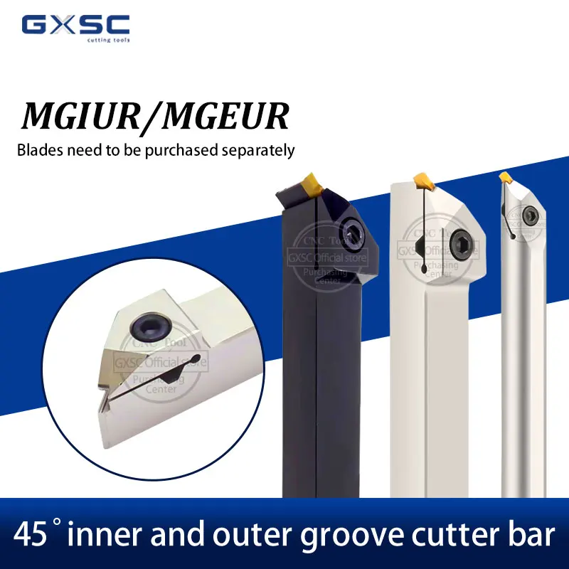 MGEUR/MGIUR/KTGFR CNC Tool Holder 45 Degree Profile Outer Diameter Groove Cutting Lathe Machining Tool Holder Cutting Tools Part
MGEUR/MGIUR/KTGFR CNC Tool Holder 45 Degree Profile Outer Diameter Groove Cutting Lathe Machining Tool Holder Cutting Tools Part