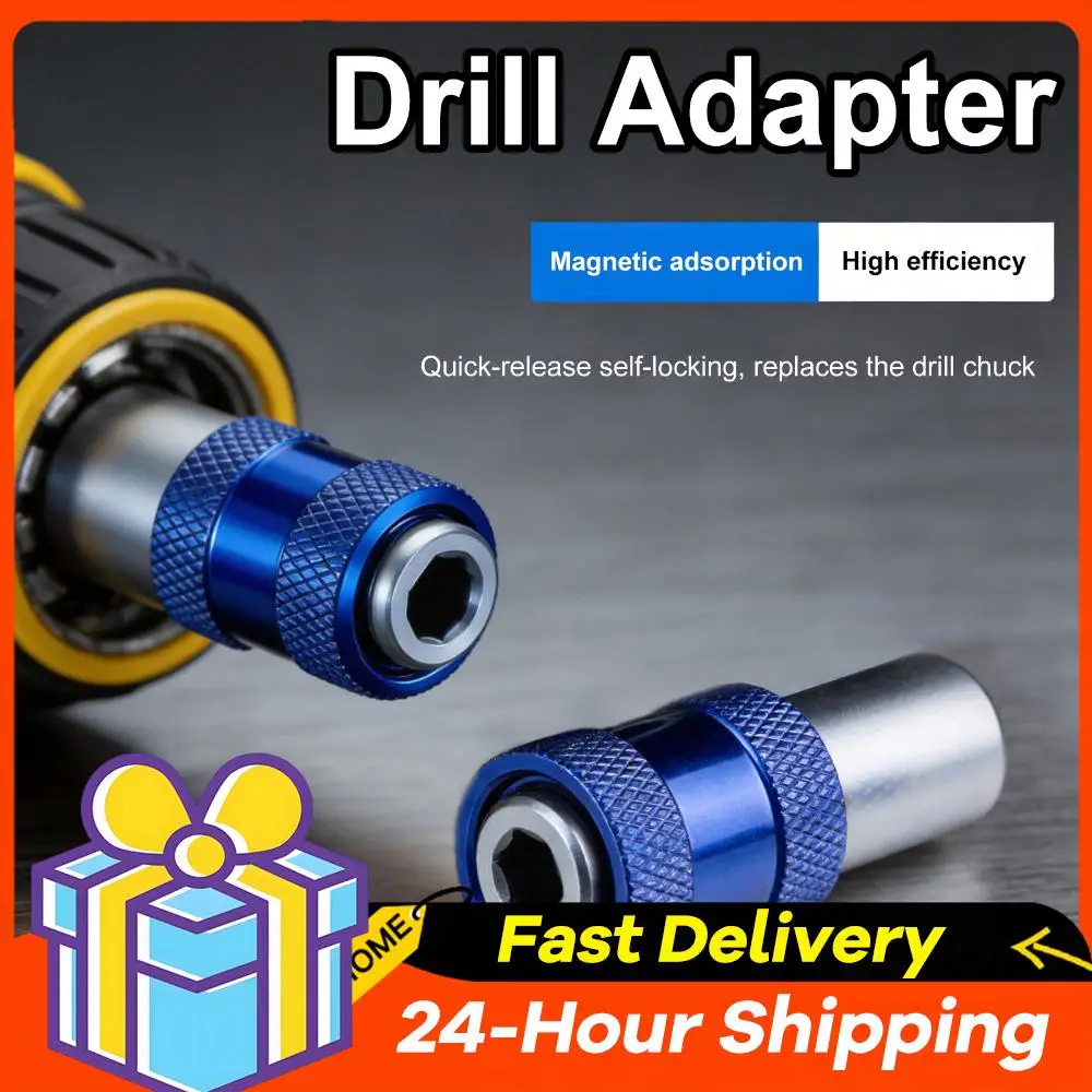 Quick Release Drill Bit Chuck Converter with Magnetic Tip Thread To Hex Drill Adapter 6.35mm Long-Lasting for DIY & Workshop
Quick Release Drill Bit Chuck Converter with Magnetic Tip Thread To Hex Drill Adapter 6.35mm Long-Lasting for DIY & Workshop