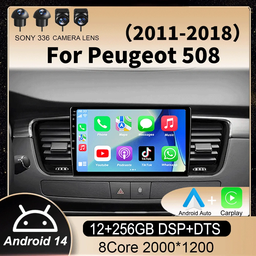 Android 14 CarPlay Auto 4G+WiFi DSP For Peugeot 508 2011-2018 Car Radio Multimedia Video Player Navigation GPS Stereo 2 din DVD
Android 14 CarPlay Auto 4G+WiFi DSP For Peugeot 508 2011-2018 Car Radio Multimedia Video Player Navigation GPS Stereo 2 din DVD
