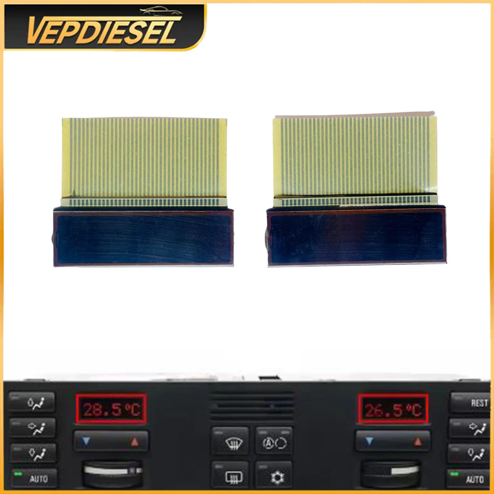 2Pcs Dashboard LCD Display 64118390946 64188369781 For BMW E38 7-Series 728i 730i 735i 740i 750iL Climate Control Display Screen
2Pcs Dashboard LCD Display 64118390946 64188369781 For BMW E38 7-Series 728i 730i 735i 740i 750iL Climate Control Display Screen