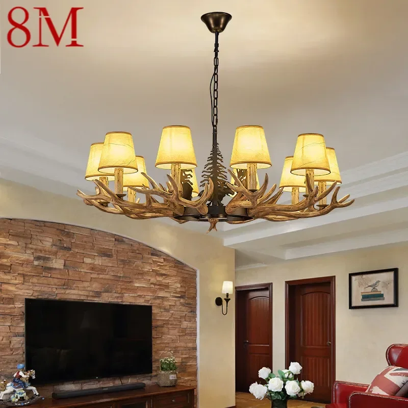 8M American Deer Antler Chandelier Retro Creative Living Room Restaurant Bedroom Study Cafe Bar Clothing Store Pendant Light
8M American Deer Antler Chandelier Retro Creative Living Room Restaurant Bedroom Study Cafe Bar Clothing Store Pendant Light