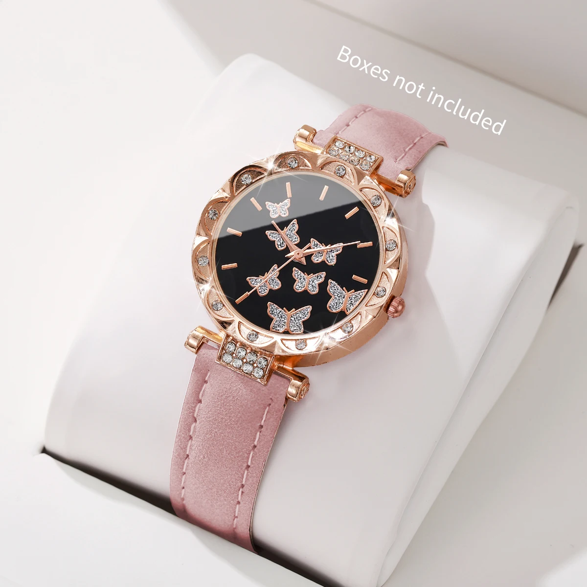 Women Fashion Butterfly Rhinestone Dial Wristwatch Ladies Casual Leather Strap Quartz Watch Relogio Feminino(Without Box)
Women Fashion Butterfly Rhinestone Dial Wristwatch Ladies Casual Leather Strap Quartz Watch Relogio Feminino(Without Box)