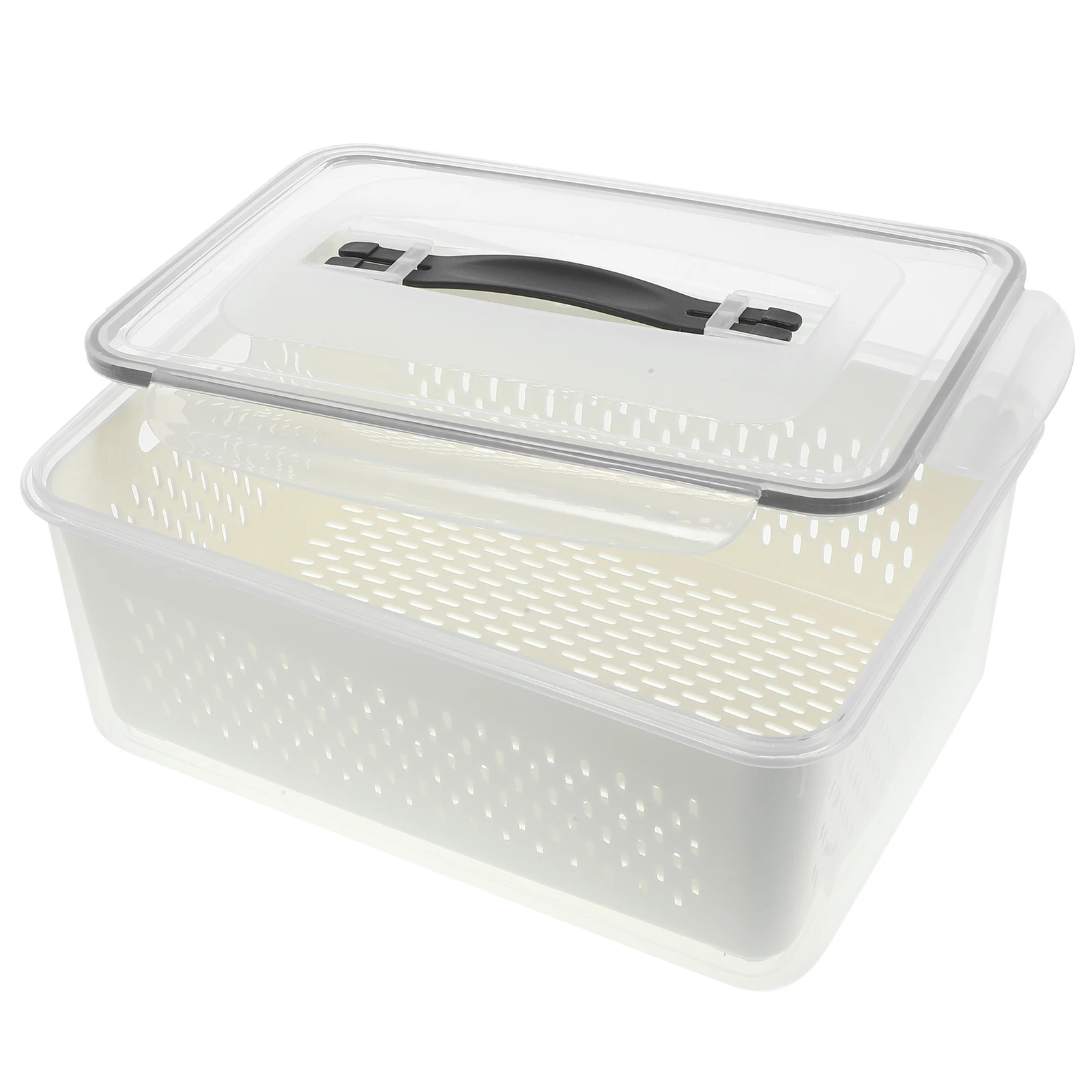 4_5L Fridge Storage Container with Lid Drain Basket Large Capacity Fruit Vegetable for Kitchen Pantry
4_5L Fridge Storage Container with Lid Drain Basket Large Capacity Fruit Vegetable for Kitchen Pantry