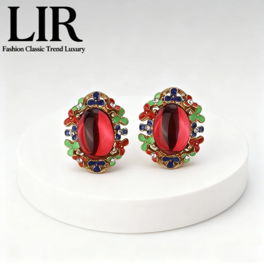 Women's Stud Earrings: INS Fashion Elegant Oval | Angola Red Series Brighten Office Outfits
Women's Stud Earrings: INS Fashion Elegant Oval | Angola Red Series Brighten Office Outfits