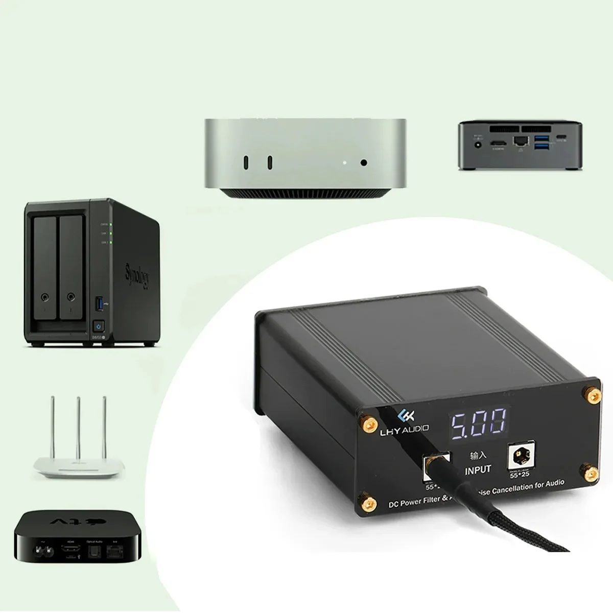 DC 5V-30V 10A CLC Matrix Filtering DC Power Purifier For Linear Power Supply Sound Card DAC Amplifier
DC 5V-30V 10A CLC Matrix Filtering DC Power Purifier For Linear Power Supply Sound Card DAC Amplifier
