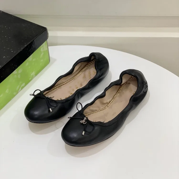 Удобные балетки с круглым носком Flat oes, весна-осень, новые кожаные туфли без шнуровки с узлом Driving oes
Удобные балетки с круглым носком Flat oes, весна-осень, новые кожаные туфли без шнуровки с узлом Driving oes