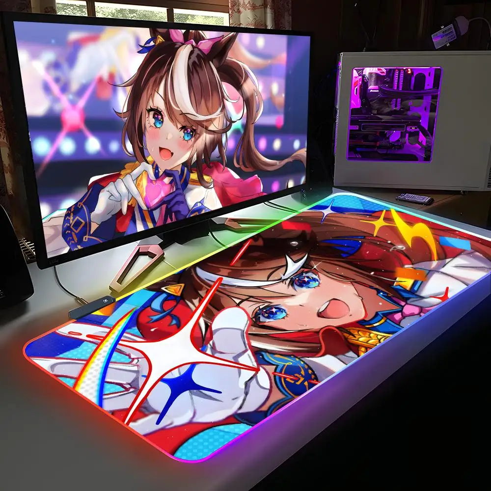 Uma Musume Tokai Teio Mouse Pad RGB Rubber Computer Laptop Official Game Colored esports Aesthetic Pretty Fashion Luxury Mat
Uma Musume Tokai Teio Mouse Pad RGB Rubber Computer Laptop Official Game Colored esports Aesthetic Pretty Fashion Luxury Mat