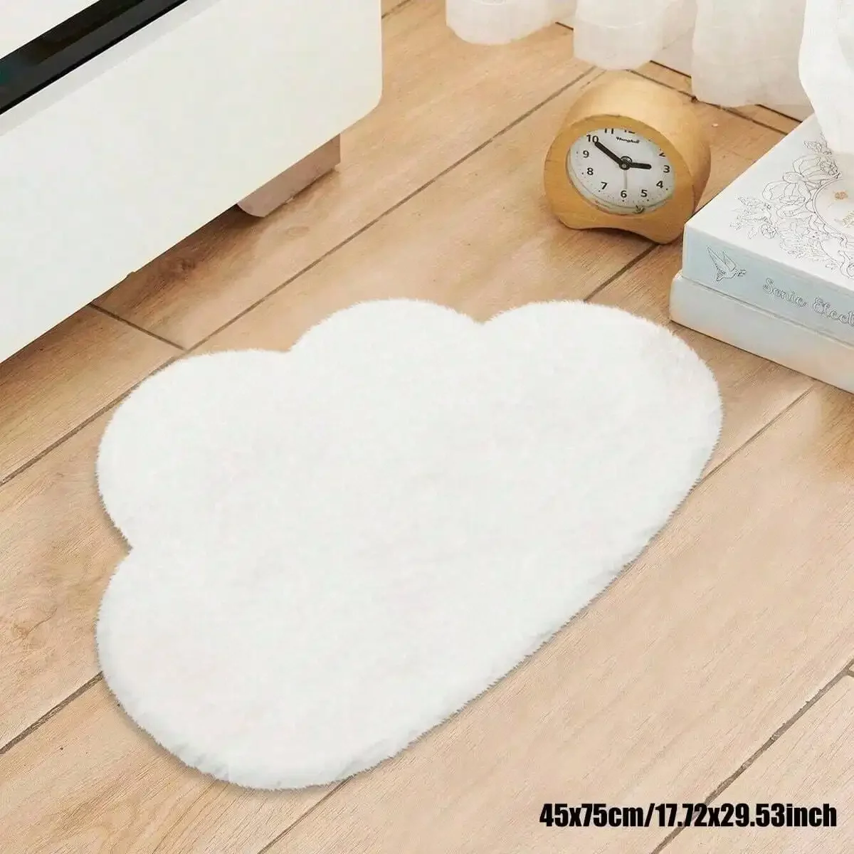 1pc Imitation Rabbit Fur Gray Cloud Shaped Soft Comfortable Washable Foldable Bedroom Decor Carpet/Mat, Suitable For Bedroom, Living Room, Bedside As Indoor Home Decoration, Ideal Choice For All Seasons
1pc Imitation Rabbit Fur Gray Cloud Shaped Soft Comfortable Washable Foldable Bedroom Decor Carpet/Mat, Suitable For Bedroom, Living Room, Bedside As Indoor Home Decoration, Ideal Choice For All Seasons