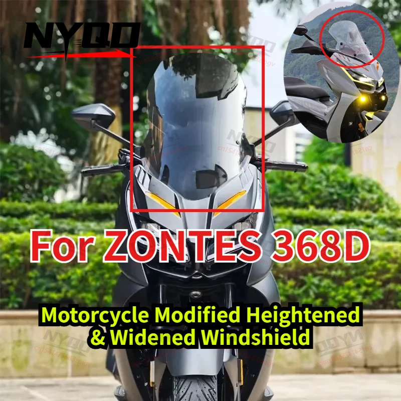 For ZONTES 368D Motorcycle Modified Heightened & Widened Windshield Front Windscreen Accessories Rain Shield Deflector
For ZONTES 368D Motorcycle Modified Heightened & Widened Windshield Front Windscreen Accessories Rain Shield Deflector