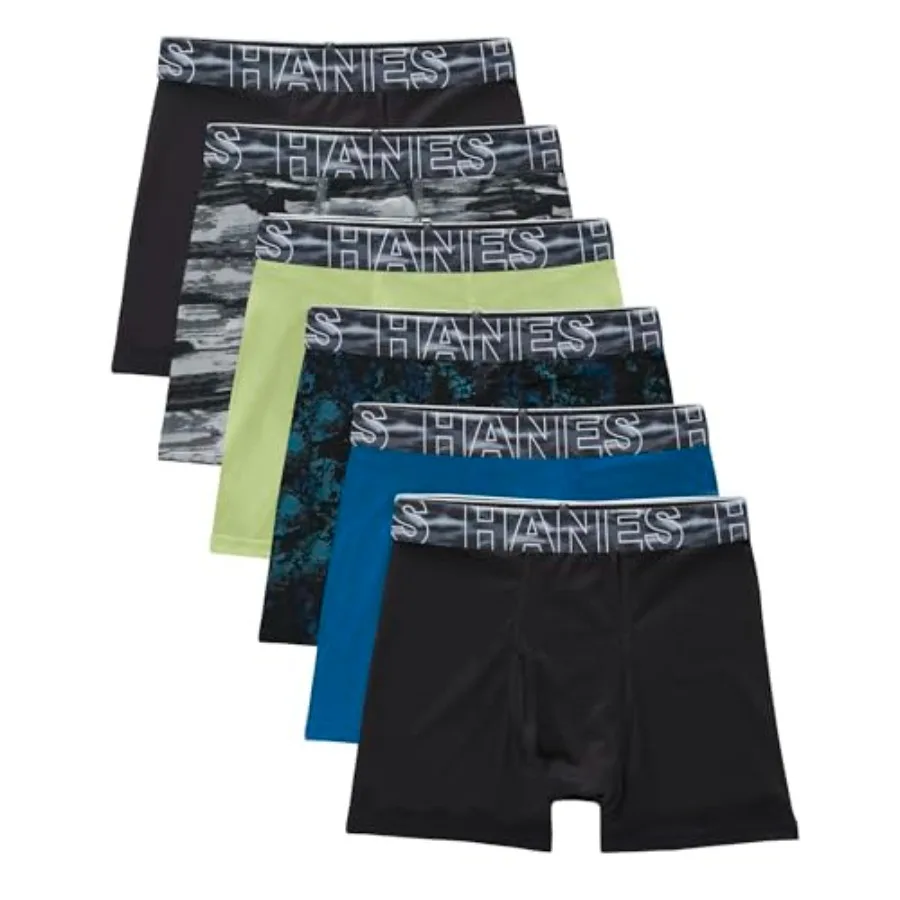 boys Performance Tween Boxer Briefs Underwear, Assorted Prints and Solids, 6-pack
boys Performance Tween Boxer Briefs Underwear, Assorted Prints and Solids, 6-pack