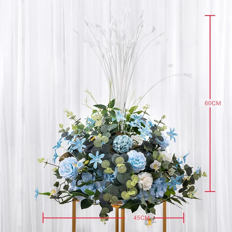 Artificial Flower Ball Bouquet, Peacock Leaf, Peony Hydrangea, Wedding Party Backdrop, Road Guide, Table Centerpiece, 45 cm, 1Pc
Artificial Flower Ball Bouquet, Peacock Leaf, Peony Hydrangea, Wedding Party Backdrop, Road Guide, Table Centerpiece, 45 cm, 1Pc
