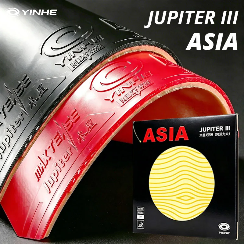 YINHE Jupiter 3 Asia Table Tennis Rubber Sticky ITTF Approved Ping Pong Rubber Sheet with Pre-Tuned Dense Sponge 37-40°
YINHE Jupiter 3 Asia Table Tennis Rubber Sticky ITTF Approved Ping Pong Rubber Sheet with Pre-Tuned Dense Sponge 37-40°