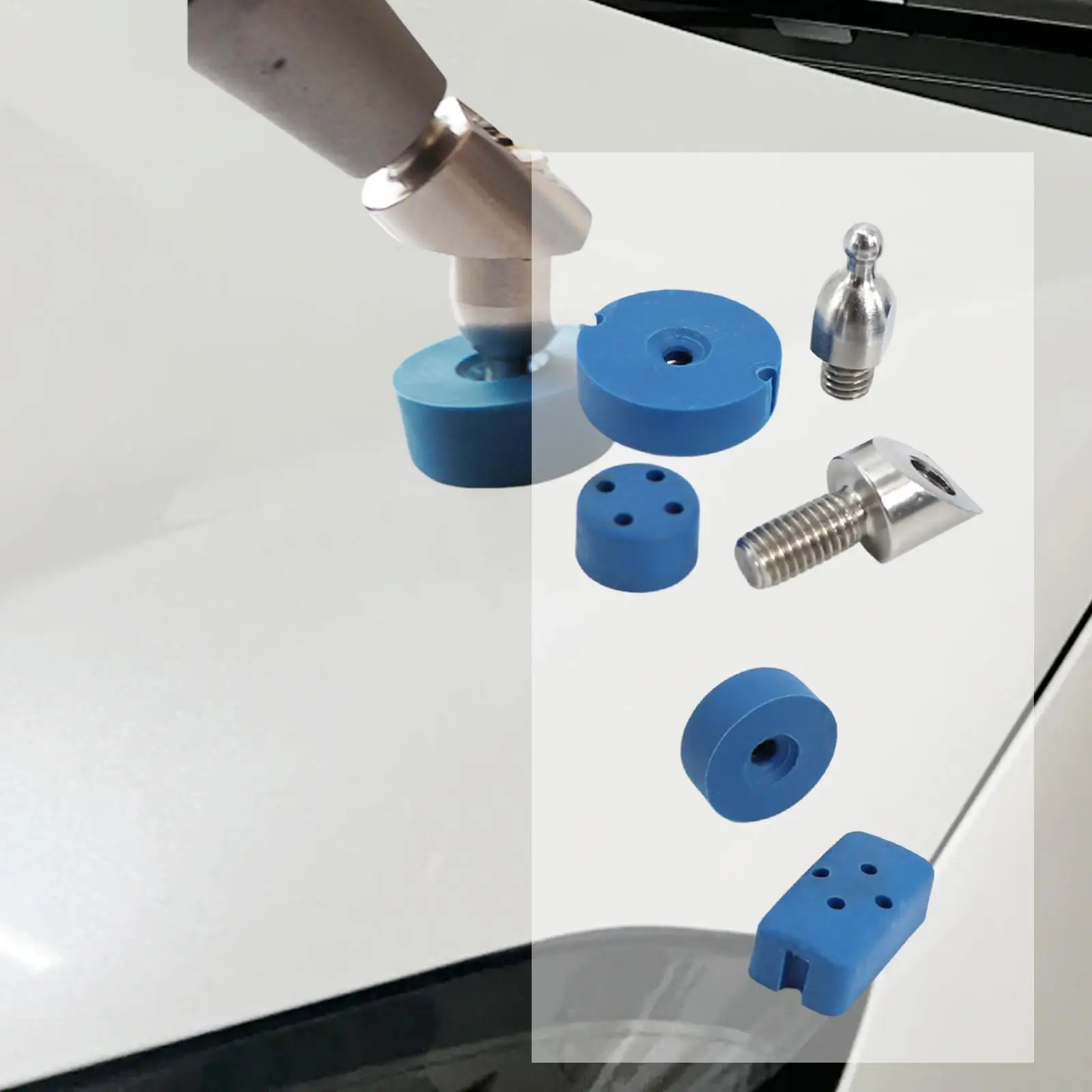 4 Pieces Paintless Dent Removal Kit Car Dent Puller Kit for Washing Machine Metal Surfaces Refrigerators DIY Use Door Dings
4 Pieces Paintless Dent Removal Kit Car Dent Puller Kit for Washing Machine Metal Surfaces Refrigerators DIY Use Door Dings