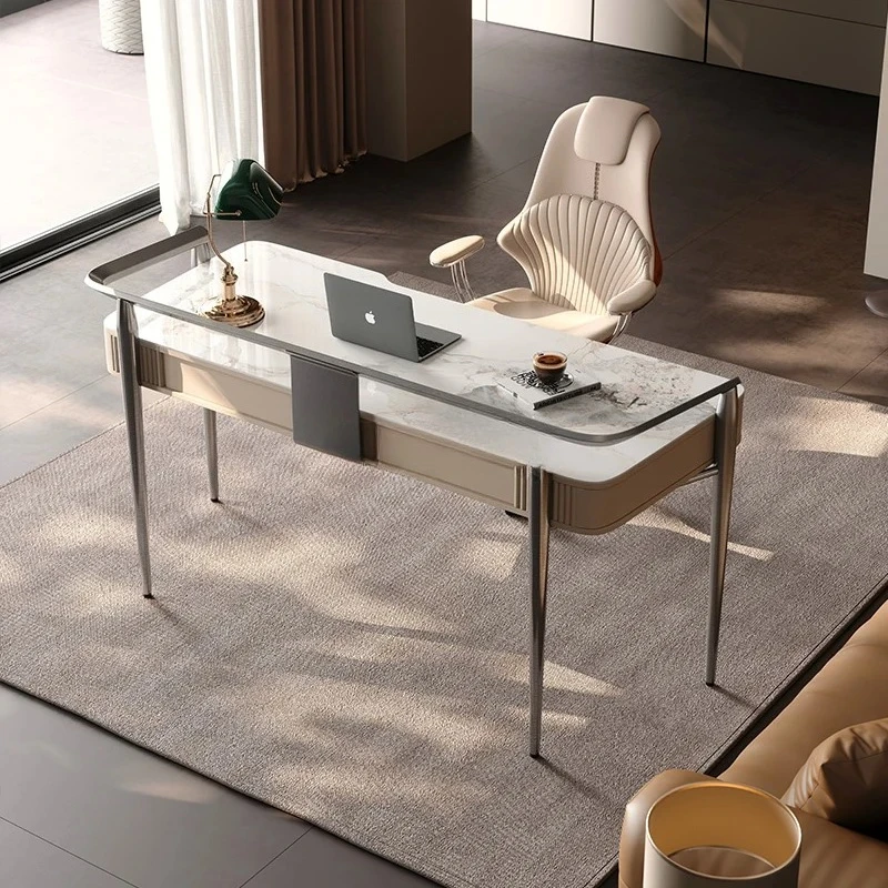 Light luxury stone rock slab computer desk home desk Modern simple small apartment
Light luxury stone rock slab computer desk home desk Modern simple small apartment