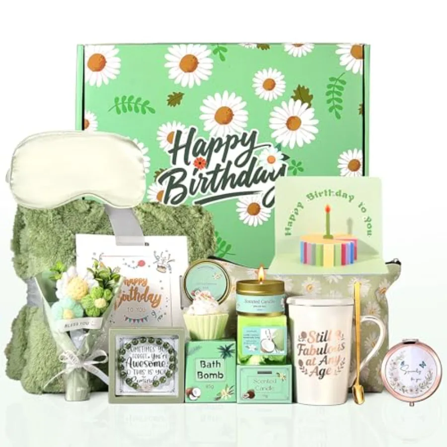 Mothers Day Gifts for Mom Daisy Birthday Gifts for Women Self Care Gift Happy Birthday Gift Baskets for Women Spa Birthday Box
Mothers Day Gifts for Mom Daisy Birthday Gifts for Women Self Care Gift Happy Birthday Gift Baskets for Women Spa Birthday Box