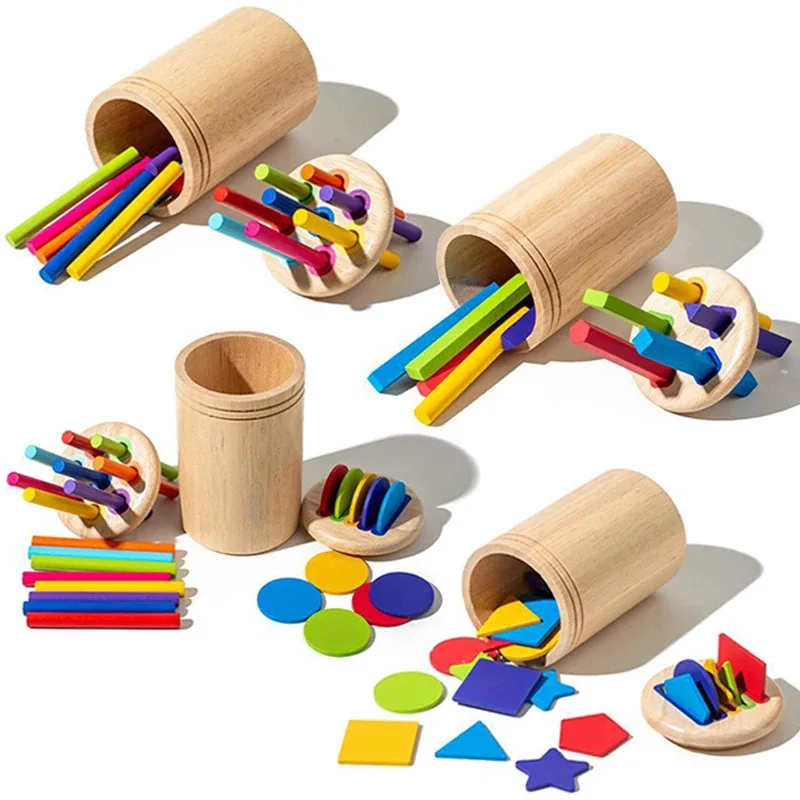 Baby Sensory Play Montessori Toys Color Shape Sorting Box Object Permanence Coin Stick Parish Kids Early Educational Wooden Toys 
Baby Sensory Play Montessori Toys Color Shape Sorting Box Object Permanence Coin Stick Parish Kids Early Educational Wooden Toys