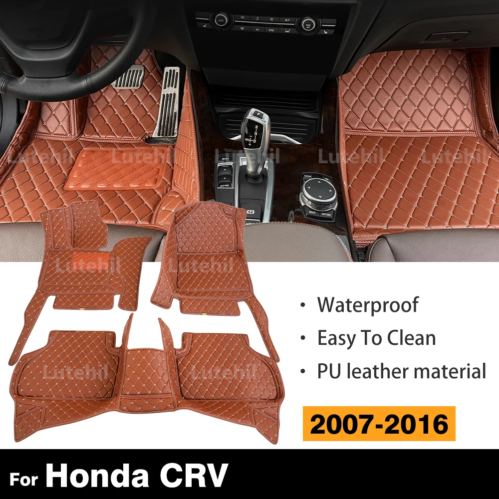 Подходит для Honda CRV 2007-2016, автомобильный напольный коврик, внутренняя защита, аксессуары, индивидуальный ковер, чехол
Подходит для Honda CRV 2007-2016, автомобильный напольный коврик, внутренняя защита, аксессуары, индивидуальный ковер, чехол