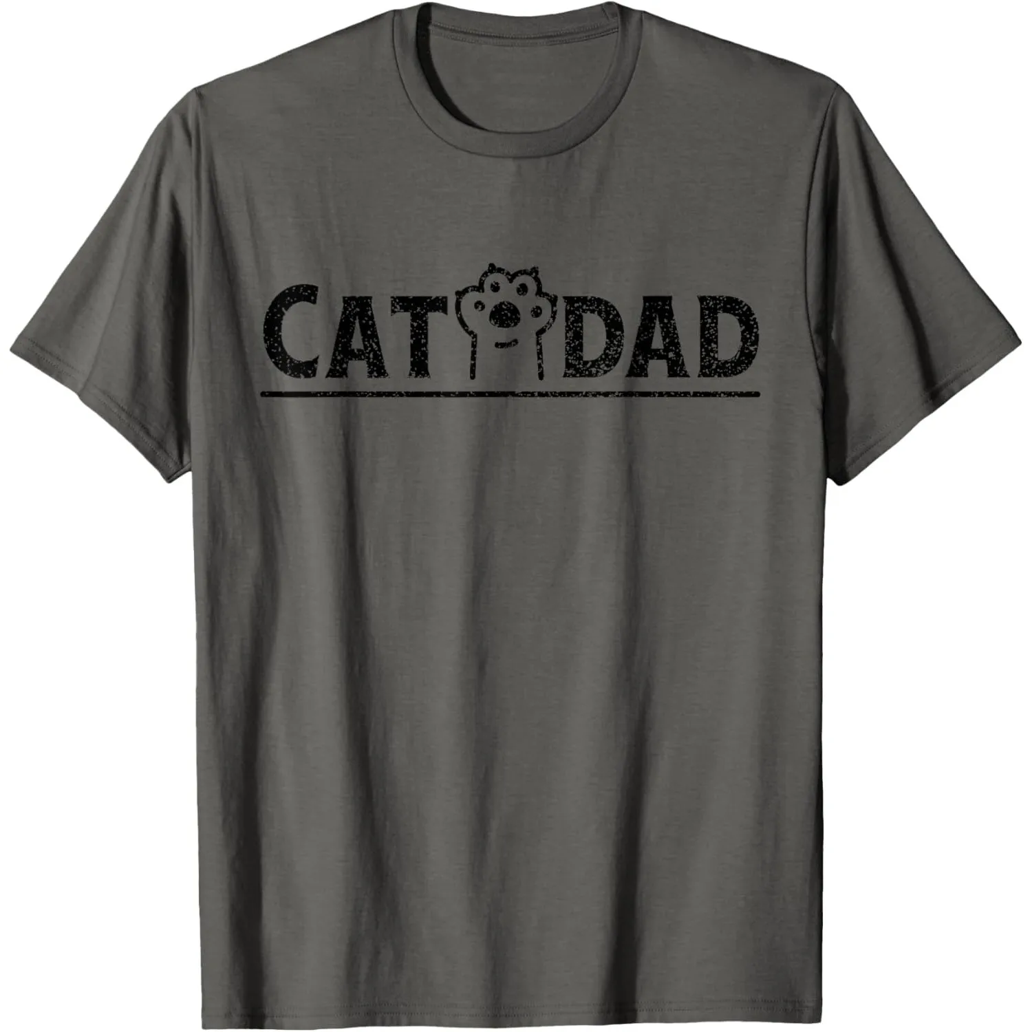 Cat Dad Graphic Tee Distressed Paw Print Cotton T-Shirt for Men Casual Daily Wear
Cat Dad Graphic Tee Distressed Paw Print Cotton T-Shirt for Men Casual Daily Wear