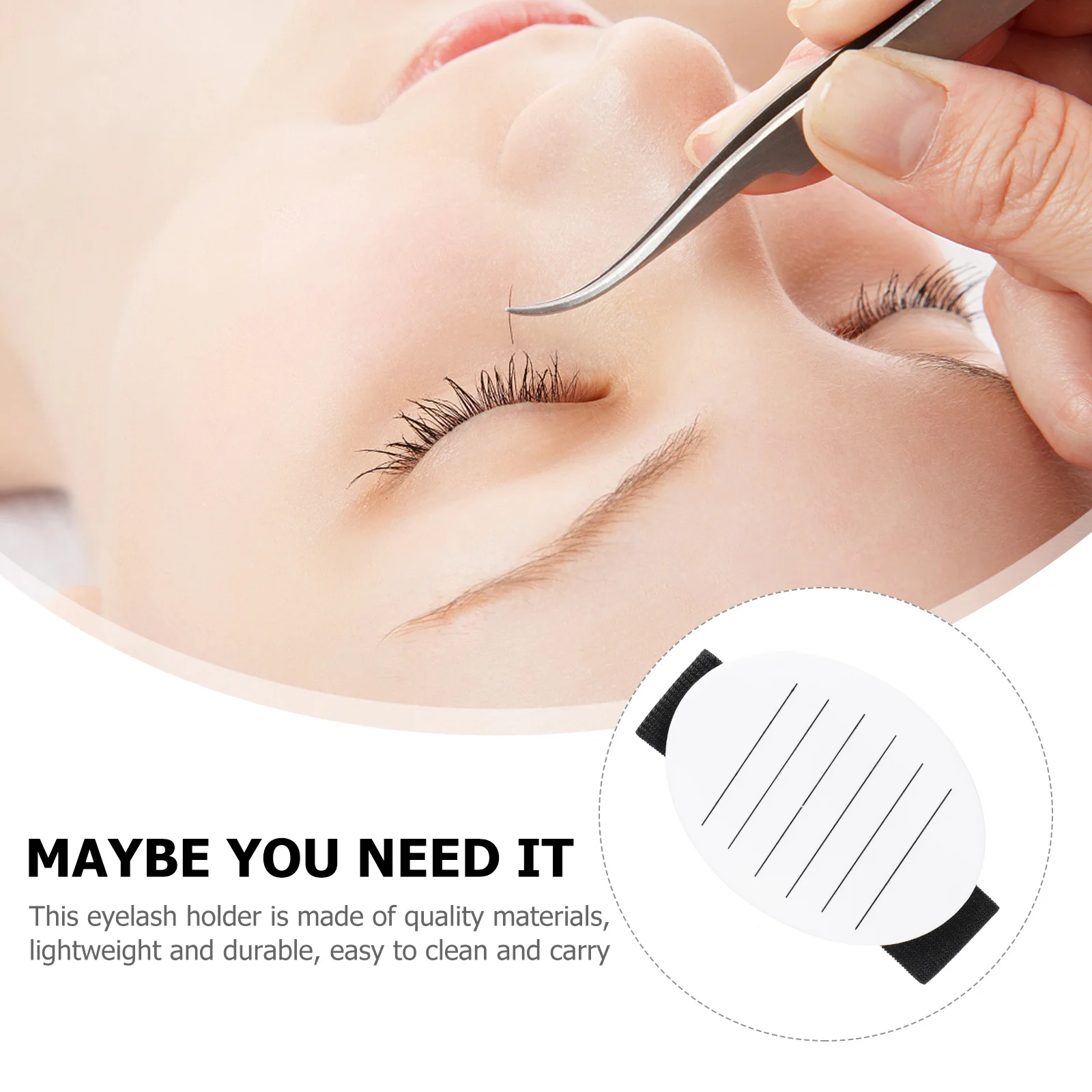 Eyelash Extension Pallet White Acrylic Lash Holder Hand with Wrist Strap Lightweight Durable Practical Makeup Lash Grafting Tool
Eyelash Extension Pallet White Acrylic Lash Holder Hand with Wrist Strap Lightweight Durable Practical Makeup Lash Grafting Tool