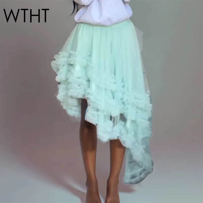 WTHT New Fashion Women Solid Color Gauze Puff Skirts 2025 Summer Trendy High Waist Irregular Hem Cake Long Skirt Female 1LS1858
WTHT New Fashion Women Solid Color Gauze Puff Skirts 2025 Summer Trendy High Waist Irregular Hem Cake Long Skirt Female 1LS1858