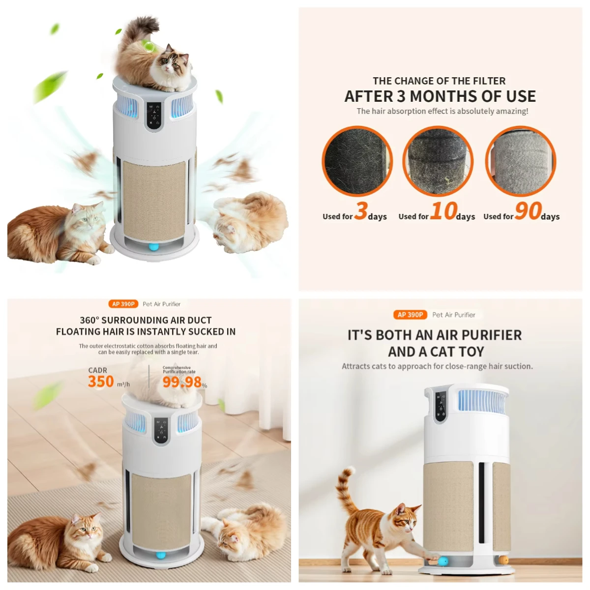 Smart WiFi Air Purifier True HEPA Filter Smoke Pet Hair Removal for Bedroom Kitchen Office
Smart WiFi Air Purifier True HEPA Filter Smoke Pet Hair Removal for Bedroom Kitchen Office
