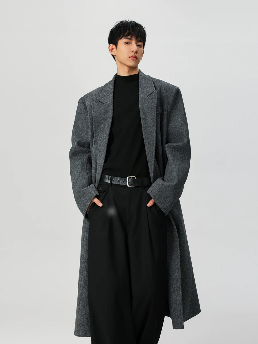 Модное длинное шерстяное пальто мужское осенне-зимнее в корейском стиле, удлиненное, ветрозащитное, молодежное, приталенное, с воротником-стойкой
Модное длинное шерстяное пальто мужское осенне-зимнее в корейском стиле, удлиненное, ветрозащитное, молодежное, приталенное, с воротником-стойкой