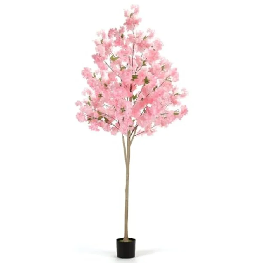 Artificial Cherry Blossom Tree 6FT Pink Faux Sakura Tree with Pot Realistic Silk Cherry Blossom Tree for Indoor Outdoor Home Of
Artificial Cherry Blossom Tree 6FT Pink Faux Sakura Tree with Pot Realistic Silk Cherry Blossom Tree for Indoor Outdoor Home Of