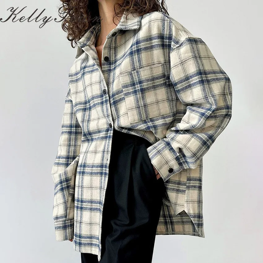 Retro Women's Shirt Oversized Spring Flannel Plaid Lapel Casual Shirts Versatile Button Up Long Sleeve Loose Blouse Daily Outfit
Retro Women's Shirt Oversized Spring Flannel Plaid Lapel Casual Shirts Versatile Button Up Long Sleeve Loose Blouse Daily Outfit