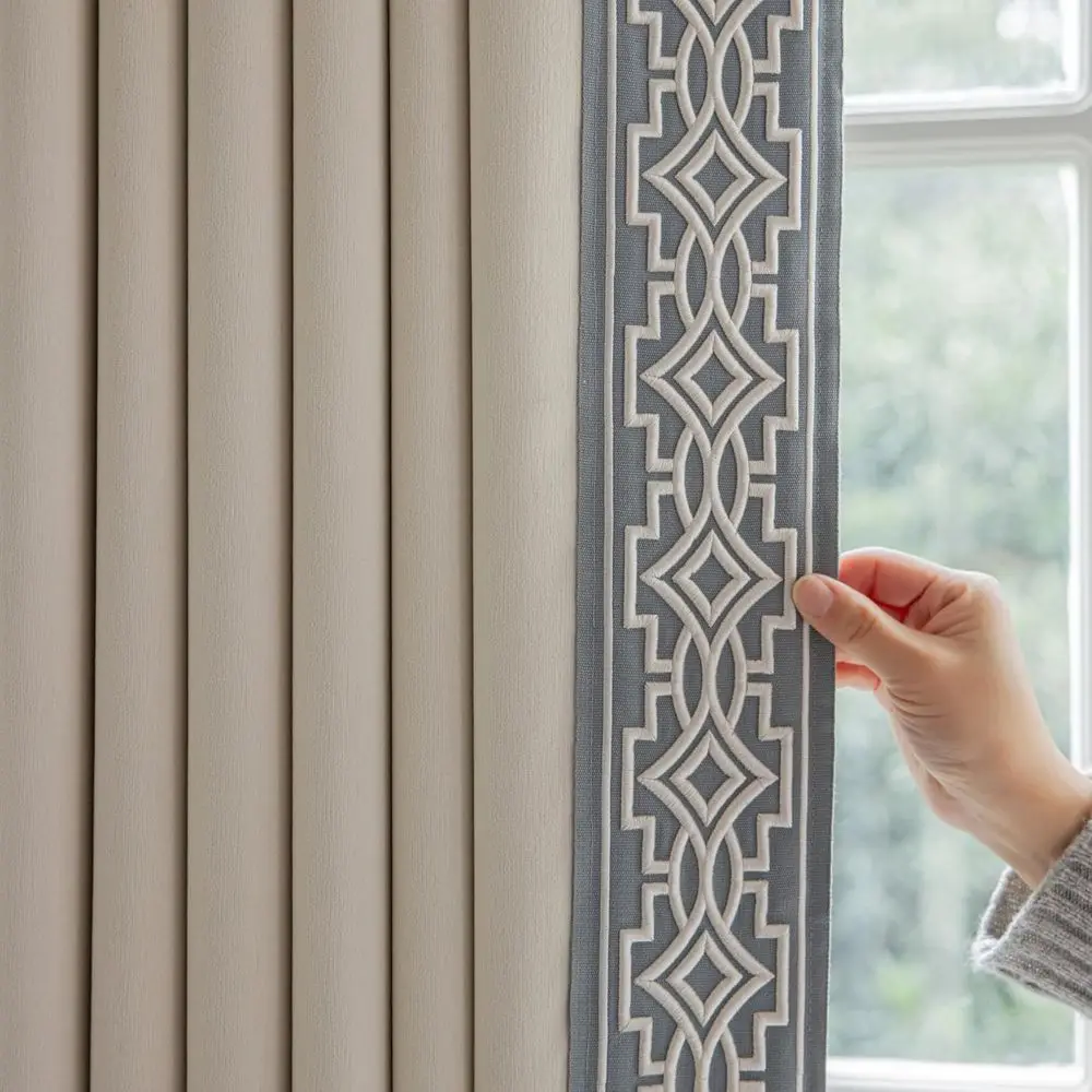 Кремовые хлопковые шторы из смесовой ткани с декоративной отделкой, плиссированные шторы, затемняющие шторы или шторы для раздвижных дверей на балконе или в спальне (Серия Se)
Кремовые хлопковые шторы из смесовой ткани с декоративной отделкой, плиссированные шторы, затемняющие шторы или шторы для раздвижных дверей на балконе или в спальне (Серия Se)