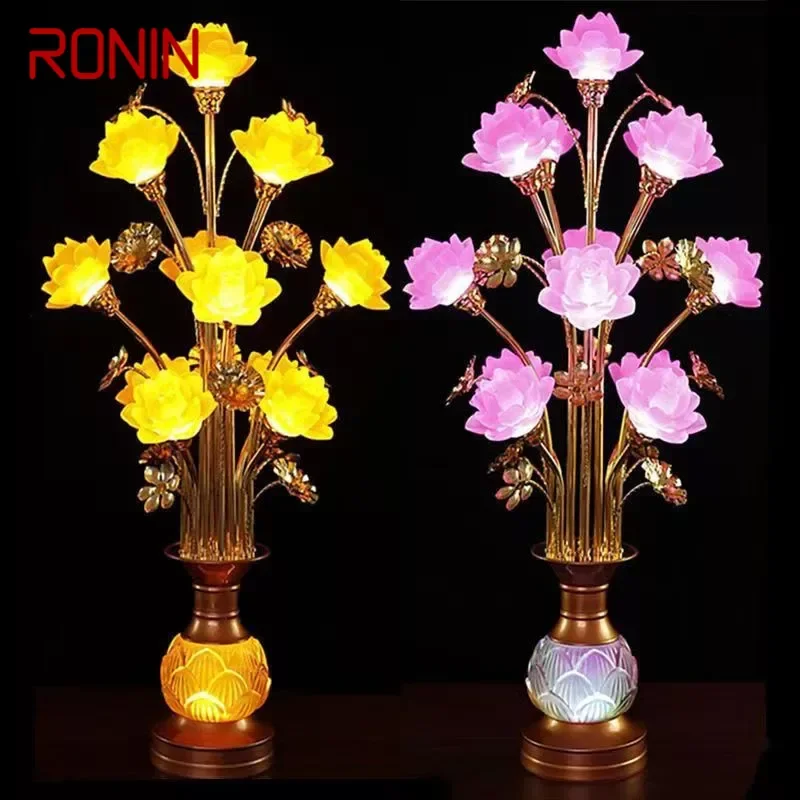 RONIN Colored LED Lotus Table Lamp For Buddha Lamp Household Buddha Hall Lamp Glass Lamp Temple Worship Buddha Front Lamp
RONIN Colored LED Lotus Table Lamp For Buddha Lamp Household Buddha Hall Lamp Glass Lamp Temple Worship Buddha Front Lamp