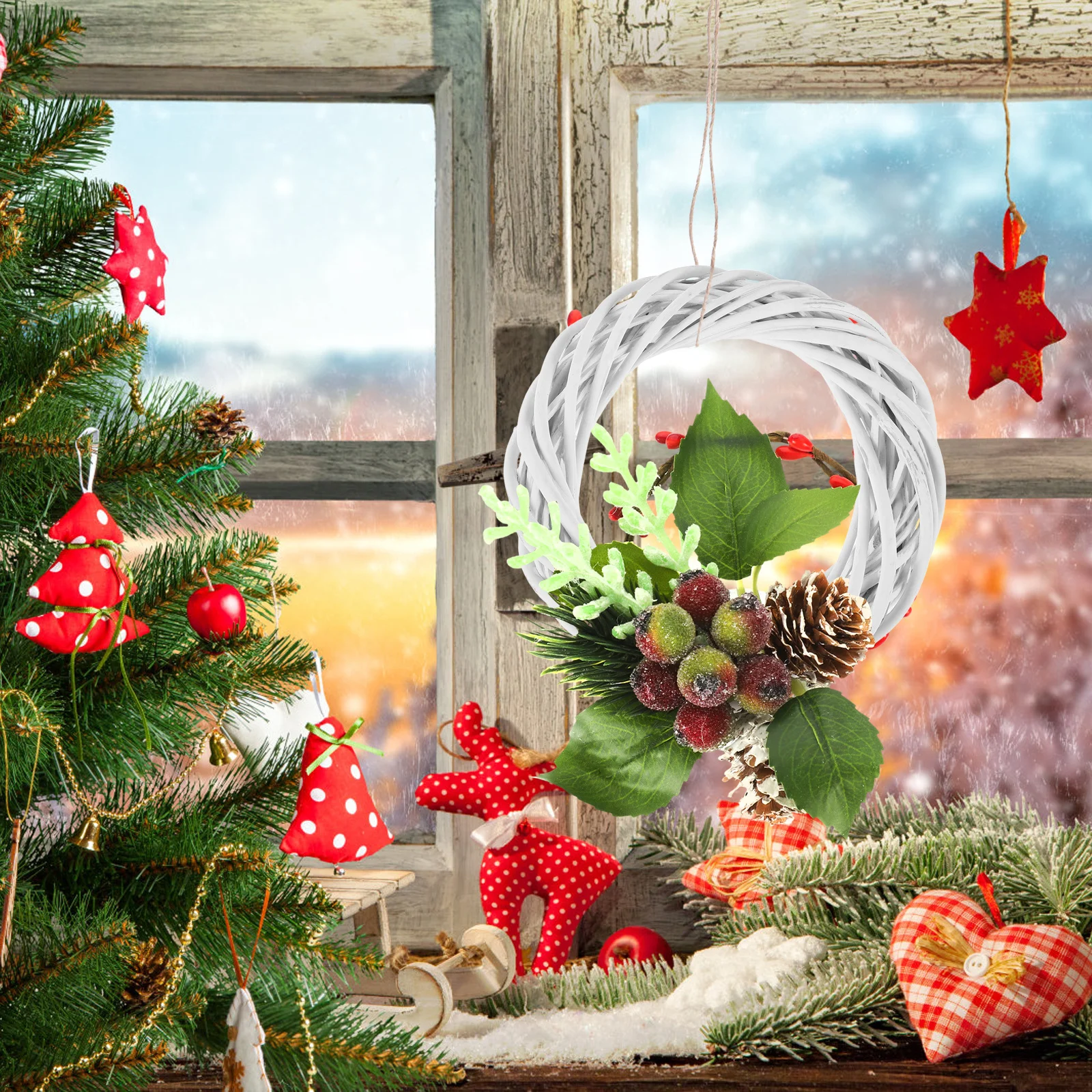 2Pcs DIY Wood Wreath Frame Round Garland Rings for Home Wedding Christmas Decor Indoor Outdoor Festive Decoration
2Pcs DIY Wood Wreath Frame Round Garland Rings for Home Wedding Christmas Decor Indoor Outdoor Festive Decoration