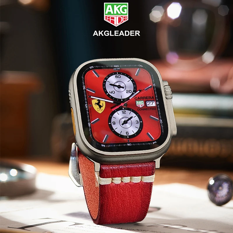 AKGLEADER Vintage cowhide Leather Watch band for apple watch Ultra 2 3 49mm 45m smart watch Ultra9 iwatch 4 5 watchbands strap
AKGLEADER Vintage cowhide Leather Watch band for apple watch Ultra 2 3 49mm 45m smart watch Ultra9 iwatch 4 5 watchbands strap