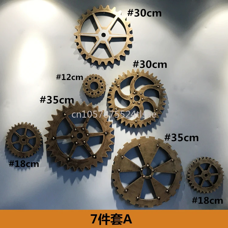 Retro Industrial Style Imitation Metal Decoration Gear KTV Bar Restaurant Wooden Wall Decoration
Retro Industrial Style Imitation Metal Decoration Gear KTV Bar Restaurant Wooden Wall Decoration