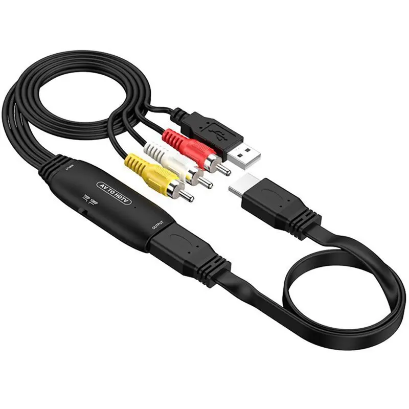 B44C RCA To -1080P AV To -Compatible Converter Cable For HDTV Adapter For Game Console DVD Player TV Box
B44C RCA To -1080P AV To -Compatible Converter Cable For HDTV Adapter For Game Console DVD Player TV Box