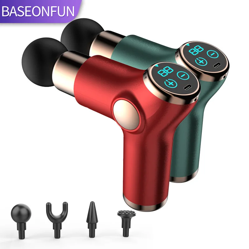 BASEONFUN Portable Massage Gun LCD Display Deep Muscle Electric Massager Pain Relief Body Relaxation Neck Shoulder Fascial Gun
BASEONFUN Portable Massage Gun LCD Display Deep Muscle Electric Massager Pain Relief Body Relaxation Neck Shoulder Fascial Gun
