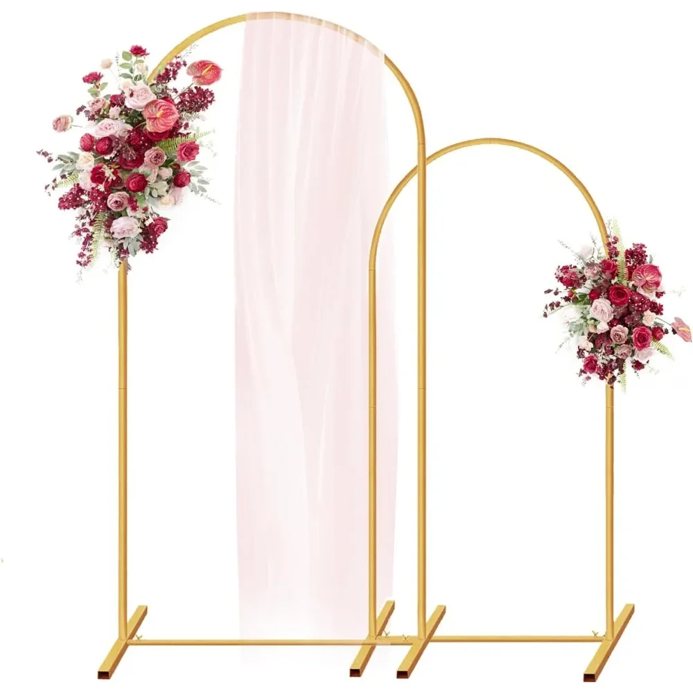 Metal Arch Backdrop Stand Set of 2 (7.2FT/6FT), Wedding Arch Stand Backdrop for Ceremony, Birthday Party, Baby Shower
Metal Arch Backdrop Stand Set of 2 (7.2FT/6FT), Wedding Arch Stand Backdrop for Ceremony, Birthday Party, Baby Shower