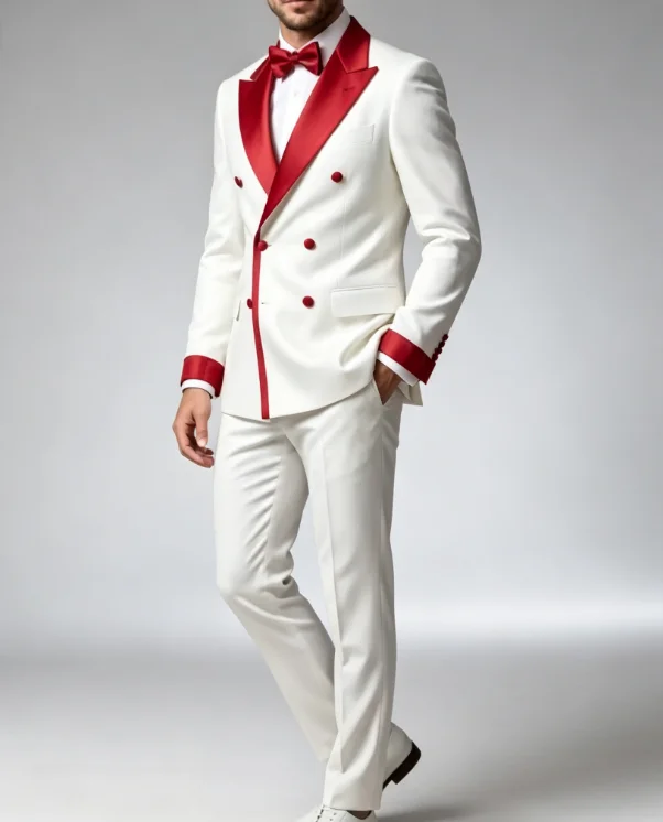 Luxury Wedding Groomsmen Blazer Slim Fit 2 Piece Jacket Pants Formal Double Breasyed Peak Lapel Male Clothing Costume
Luxury Wedding Groomsmen Blazer Slim Fit 2 Piece Jacket Pants Formal Double Breasyed Peak Lapel Male Clothing Costume