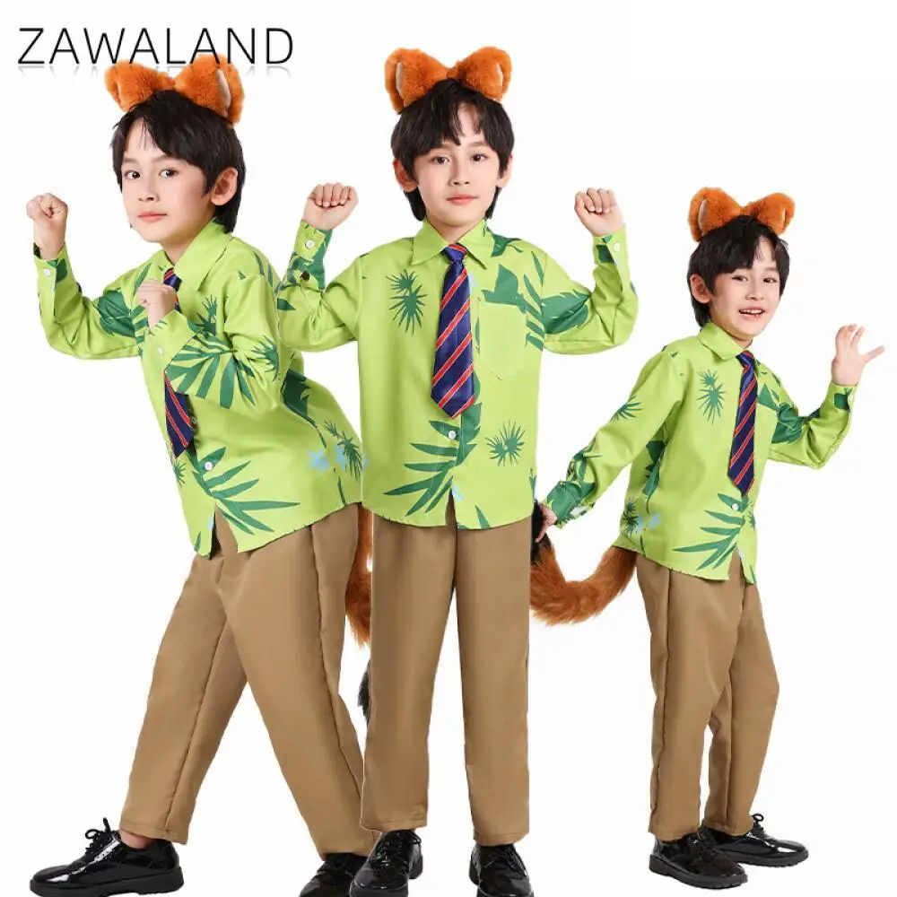 Костюм Zawaland Nick Wilde на Хэллоуин, карнавал, Пурим, праздничное платье для взрослых, школьный костюм для мальчиков и девочек, рубашка с изображением лисы, брюки
Костюм Zawaland Nick Wilde на Хэллоуин, карнавал, Пурим, праздничное платье для взрослых, школьный костюм для мальчиков и девочек, рубашка с изображением лисы, брюки