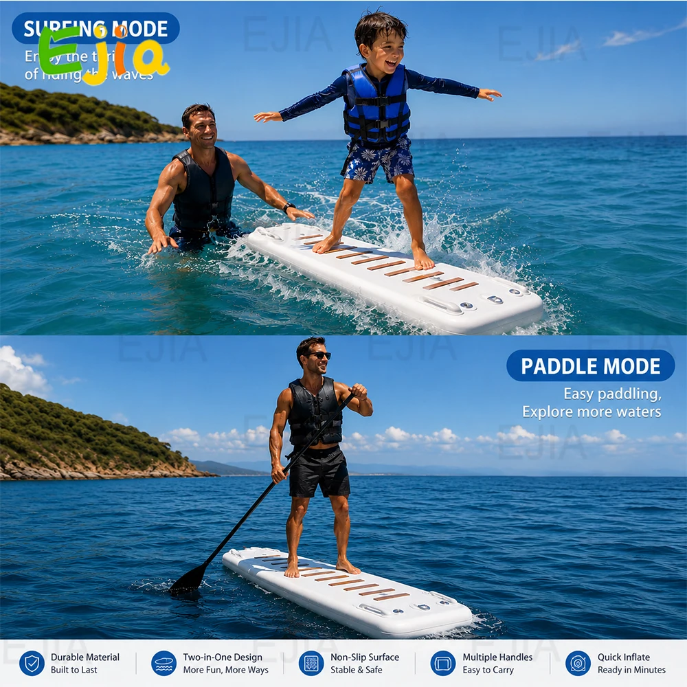Stock Inflatable Boat Gangway 2m White Non-Slip Floating Dock Ramp SUP Paddle Board Walkway, Yacht Boarding Platform For Water
Stock Inflatable Boat Gangway 2m White Non-Slip Floating Dock Ramp SUP Paddle Board Walkway, Yacht Boarding Platform For Water