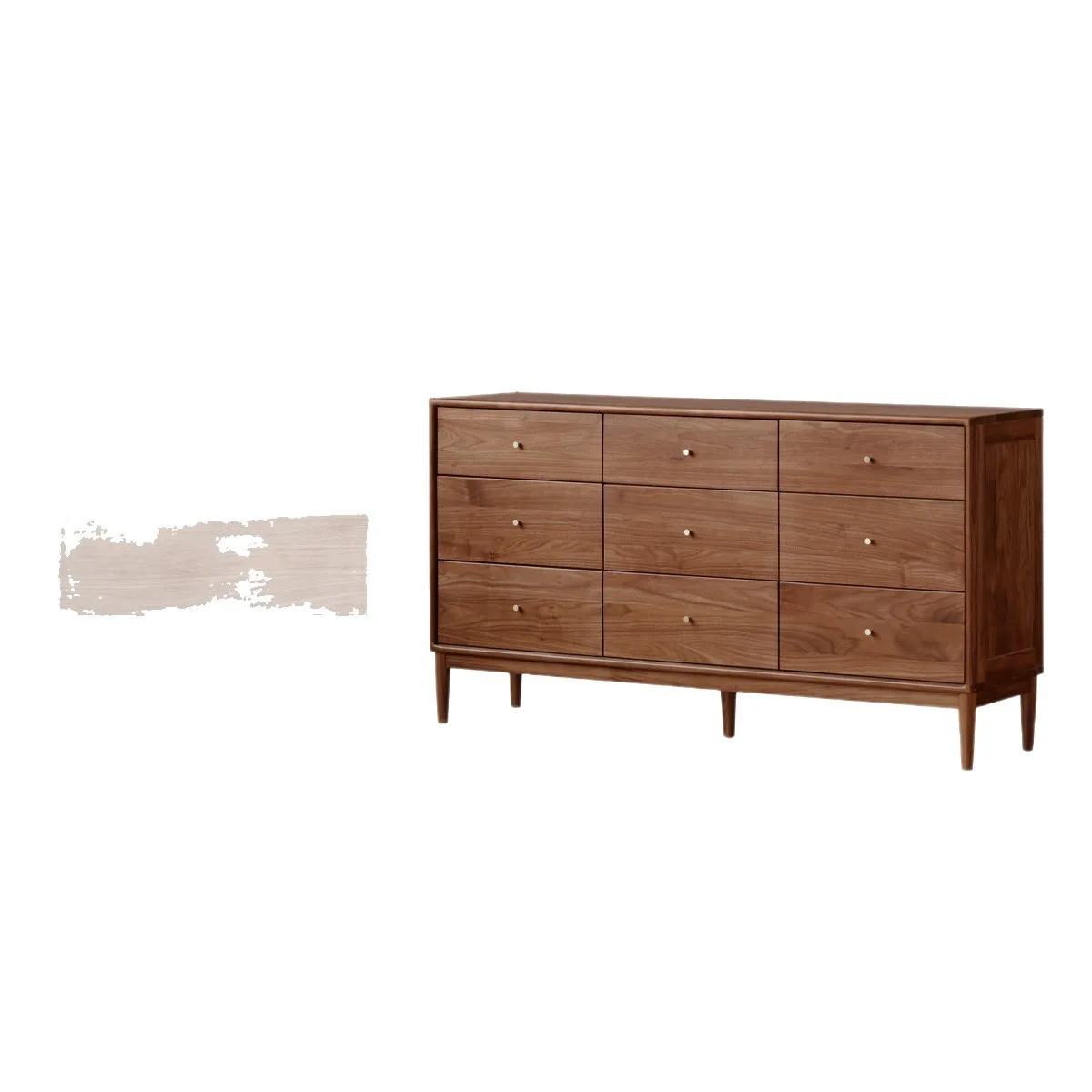 Современная веранда из массива дерева, девять ящиков, шкафчик для спальни из орехового дерева, скандинавский ящик, прикроватная тумбочка
Современная веранда из массива дерева, девять ящиков, шкафчик для спальни из орехового дерева, скандинавский ящик, прикроватная тумбочка